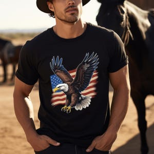 USA Flag T-shirt, Patriotic T-shirts, USA T-shirts, Vintage American Flag Shirt, USA