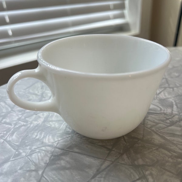 Pyrex white milk glass coffee cups, set of two