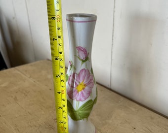 1980s FTDA Floral Bud Vase 8” Tall Made in Portugal - Etsy