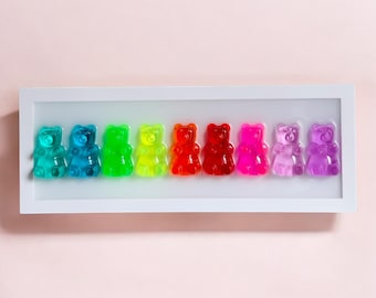 Gummybeer harskunst, 3D-snoepmuurdecoratie, kawaiicadeau