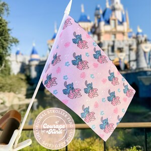 The Original Stroller Flag w/ Clip | 626 Love | Theme Park Trip | Stroller Tag | Stroller | Mini Stroller Flag | Stroller ID
