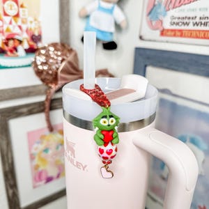Growing Heart Stanley Cup Accessories for Water Bottle, Straw Charm Stanley Accessory | Tumbler Cup Charm | Straw Charm | Dangle Charm
