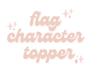 Stroller Flag Character Topper | Interchangeable Accessory