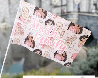 Custom Stroller Flag | Park Identifier, Fade Resistant |  Princess Squad