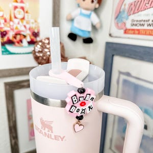 Burn Book Stanley Cup Accessories for Water Bottle, Tumbler Straw Charm Stanley Accessory | Tumbler Cup Charm | Straw Charm | Mean Girls