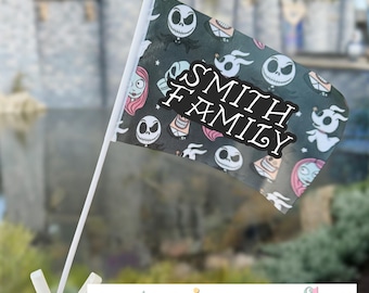 Personalized Stroller Flag | Fade Resistant Fabric Park Identifier | Boogie