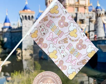 Magical Theme Park Stroller Flag | Identifier & Spotter | Mini Flag | Water-Resistant Fabric | Best Day Ever