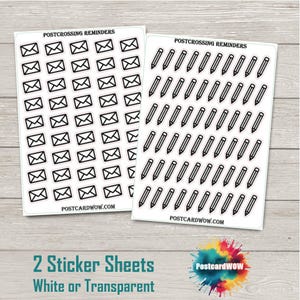 Rappels après la traversée - Cartes postales - Correspondants - Poste aux lettres - Stickers amusants -