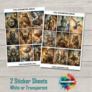 Full Steampunk Ahead - Stickerset volledige doos - Happy Mail - Junk Journal - Scrap Book - Penvriendje - Postcrossing - Planners - Knutselen