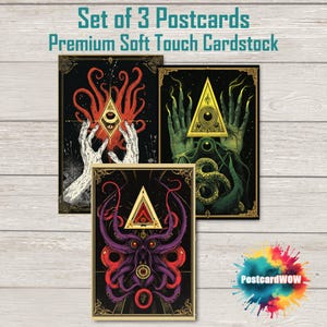 Handful of Tarot -  Postcard Set - Penpals - Postcrossing - Swap - Art - Unique Design