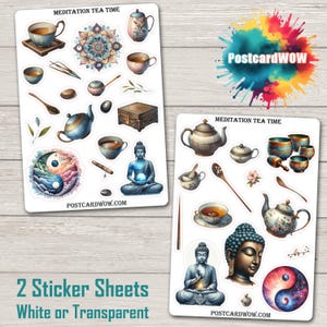 Meditación - Juego de pegatinas - Correo feliz - Diario basura - Álbum de recortes - Amigo por correspondencia - Postcrossing