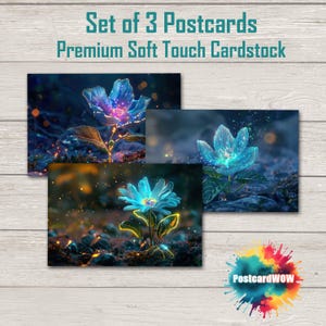 Electric Vibe - Postcard Set - Penpals - Postcrossing - Swap - Art - Unique Design