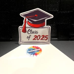 Clase de 2025 - Adhesivo de vinilo - Portátil - Botella de agua - Funda de teléfono - Cuadernos