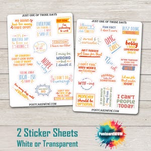 Just One of That Days - Stickerset - Happy Mail - Junk Journal - Plakboek - Penvriendje - Postcrossing
