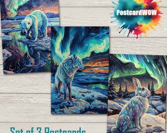 Arctic Animals Postcard Set