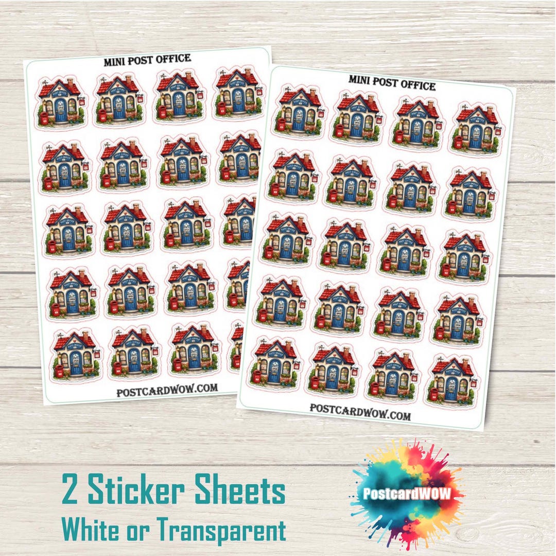 Usps Sticker Sheets Mini Post Office - Sticker Sheets - Penpal, Postcrossing - Etsy
