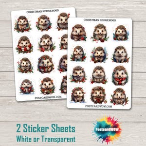 Stickerset kerstegels - rommeldagboek - plakboek - penvriend - Postcrossing