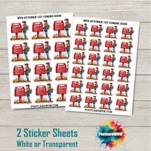 Bientôt disponible le 1er octobre - Mini stickers - Cartes postales - Correspondants - Poste aux lettres - Postcrossing