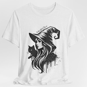 In My Witch Era || Mystical Witchy Tee || Nature Goddess || Cat Lover Gift || Pagan Heathen Graphic || Funny Witchy Unisex Cotton T-Shirt