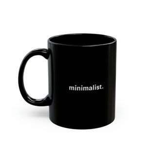 Minimalist 11oz Black Coffee Mug