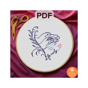 Pattern Baby sampler Family Sampler Modern Cross Stitch Birth sampler x-stitch Birth of a child embroidery Birth announcement Baby gift