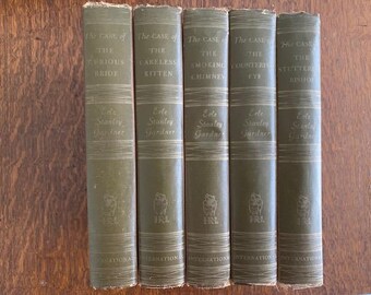 Sale! Five Erle Stanley Gardner Titles (Perry Mason Mystery Author) from the 1930' and 40's