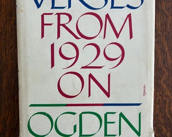 Verses from 1929 On - Ogden Nash - 1st Edition, 2nd Printing
