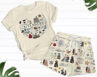 Outlander Lallybroch Shirt, Fraser&#39;s Ridge Tshirt And Shorts, Outlander TV Series Shirt, Dinna Fash Sassenach Tee, Jamie Fraser Fan Gifts