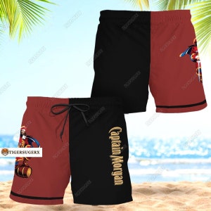 Captain Morgan-short, Captain Morgan Man-short, Captain Morgan-zwemshort, zomershort, Captain Morgan-cadeaus, cadeau voor hem