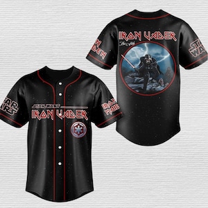 Star Wars Walker Baseball Jersey, Darth Vader Baseball Shirt, Iron Vader Jersey Team Shirt, Disney Starwars Men Shirt, Gift For Him