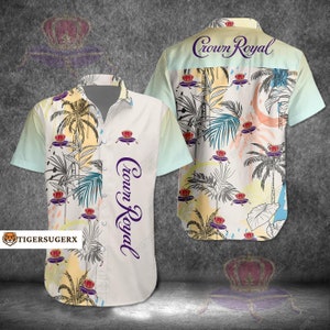 crown royal button up shirt