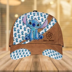 Personalized Stitch Classic Cap, Lilo & Stitch Baseball Cap, Disney Trip Women Cap, Funny Cartoon Classic Hats, Stitch Love Summer Hats