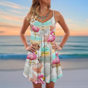 Pink Flamingo Dress Women - Etsy Pink Flamingo Dress Women - Etsy