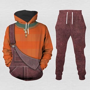 Wreck-It Ralph Costume 3D Hoodie Jogger, Disney Ralph Sweatpants, Cartoon Character Cosplay Outfit, Vanellope Von Schweetz Tracksuit Gi