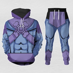 Skeletor Cospaly Hoodie Jogger, Skeletor He Ma Costume 3D Sweatshirt, Halloween Masters Of The Universe Shirt, Skeletor Outfit For Fans