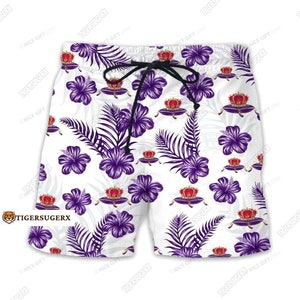 Crown Royal herenshort, whiskyzwemshort, Crown Royal shorts, Crown Royal strandshort, Crown Royal zomerbroek, cadeau voor man