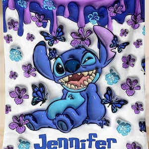 Personalized Stitch Blanket, Lilo And Stitch Kids Blanket, Ohanas Mean Family Soft Blanket, Disneyland Blanket Gift For Family Trip