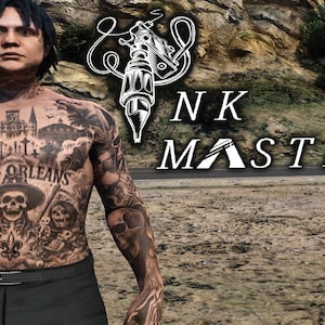 Male | New Orleans | 504 | Tattoo | Fivem | GTA | Skin | Ped | Mods