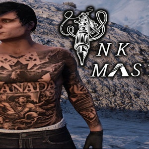 Male | Canada |Tattoo | Fivem | GTA | Skin | Ped | Mods