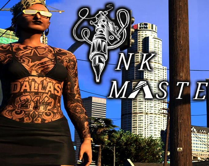 Female | Baltimore | Black Ink | Tattoo | Fivem | GTA | Skin | Ped ...