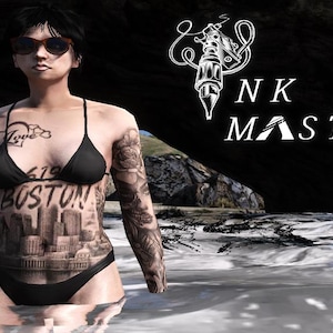 Female| Boston | Massachusetts |Tattoo | Fivem | GTA | Skin | Ped | Mods