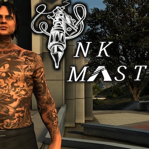Male | Vintage Game | Black Ink |Tattoo | Fivem | GTA | Skin | Ped | Mods