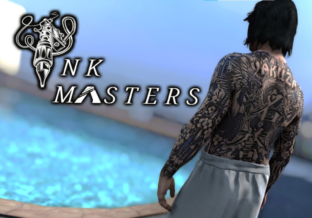 Male | Yakuza | Color Ink |asia |tattoo | Fivem | GTA | Skin