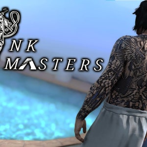 Male | Yakuza | color ink |Asia  |Tattoo | Fivem | GTA | Skin | Ped | Mods