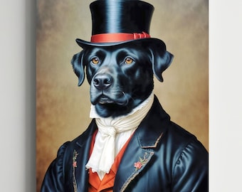 Custom Renaissance Pet Portrait, Humorous Royal Dog Portrait