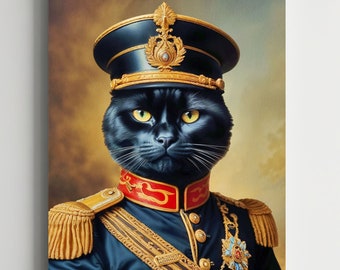 Aangepast renaissance koninklijk huisdierportret, humoristisch cadeau huisdierliefhebber