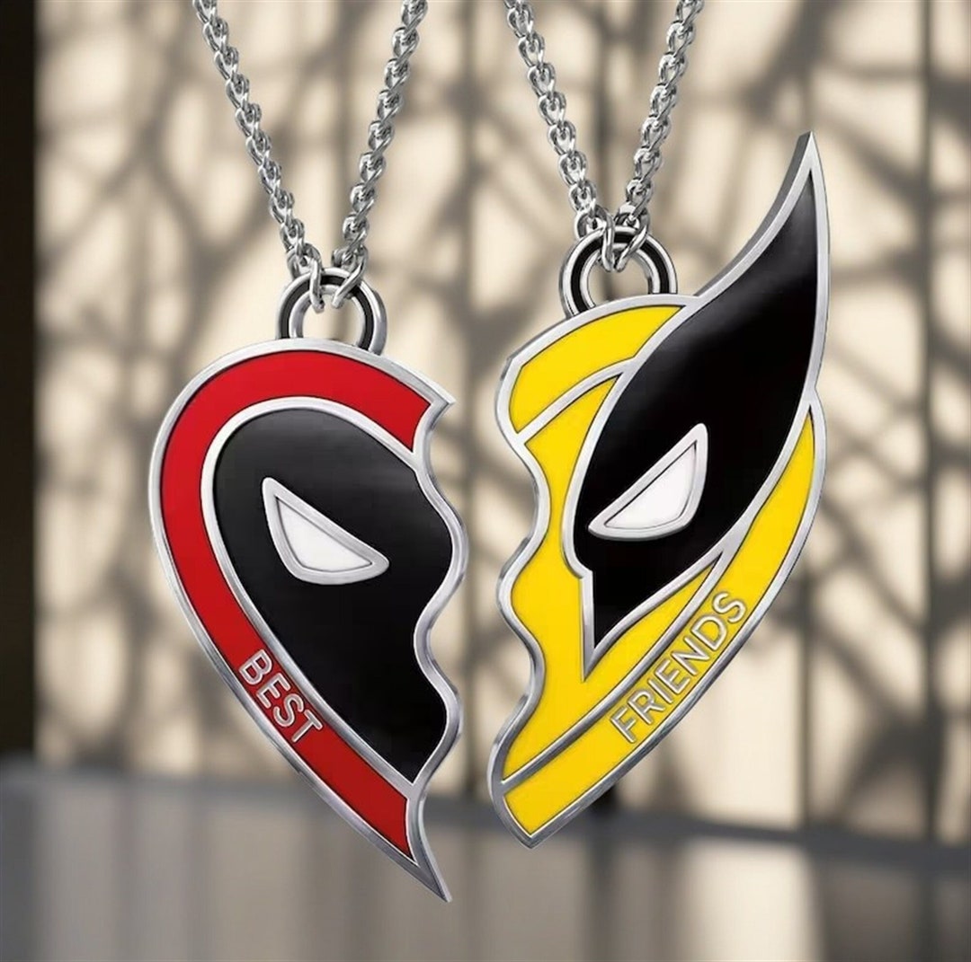 Deadpool & Wolverine Best Friends Pendant Charm Gift,y2k Necklace,charm
