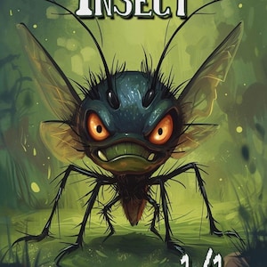Insect Token, Magic the Gathering Full Frame Card!