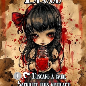 Blut Token, Magic the Gathering Full Frame Karte!