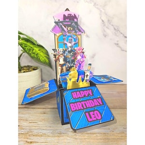 Boîte pop-up 3D personnalisée pour anniversaire/carte de voeux/décoration de fête
